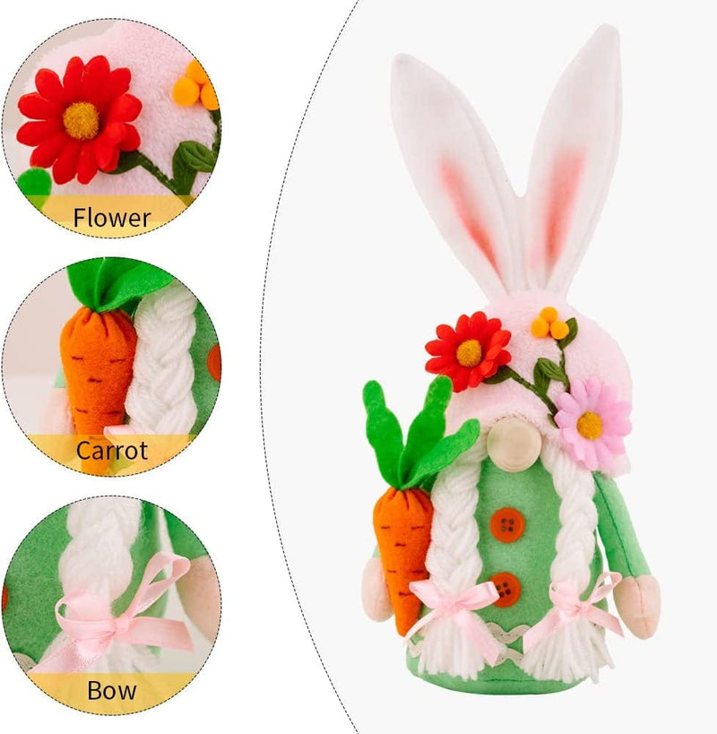 ROGENA Easter Decorations for the Home Easter Decorations Easter Gnomes Easter Decor Easter Gnome Easter Home Decor Home & Garden > Decor > Seasonal & Holiday Decorations ROGENA 001   