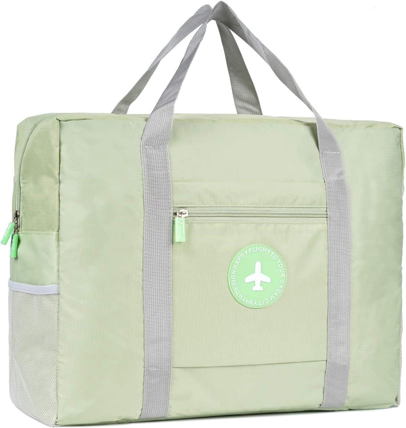 Rolekim Travel Bag Foldable Lightweight Waterproof Travel Carry-On Luggage Bag Pink Home & Garden > Household Supplies > Storage & Organization RoLekim Green-A  