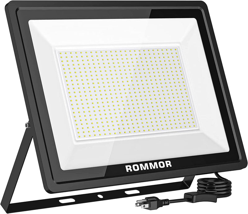 ROMMOR LED Flood Light,2Pack 60W LED Outdoor Floodlight,6000Lm Super Bright Security Lights, UL Approved Plug IP66 Waterproof Outdoor LED Daylight White Floodlight for Yard, Garden, Garages(60W*2Pack) Home & Garden > Lighting > Flood & Spot Lights ROMMOR 500W*1Pack  