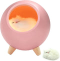 Room Decor for Women, Vency Cat Night Light for Bedroom, Cat Lover Gifts for Women Wife Mom Teen Girls, Cute Cat House Valentine Christmas Birthday Gifts (Pink) Home & Garden > Lighting > Night Lights & Ambient Lighting Vecny Pink  