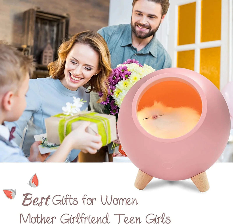 Room Decor for Women, Vency Cat Night Light for Bedroom, Cat Lover Gifts for Women Wife Mom Teen Girls, Cute Cat House Valentine Christmas Birthday Gifts (Pink)