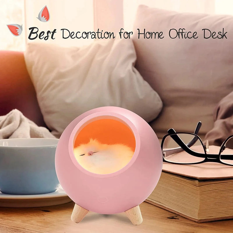 Room Decor for Women, Vency Cat Night Light for Bedroom, Cat Lover Gifts for Women Wife Mom Teen Girls, Cute Cat House Valentine Christmas Birthday Gifts (Pink) Home & Garden > Lighting > Night Lights & Ambient Lighting Vecny   