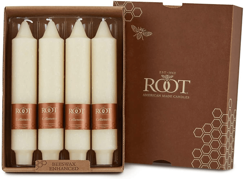Root Unscented Timberline Collenettes Dinner Candles, 7-Inch Tall, Box of 4, Ivory Home & Garden > Decor > Home Fragrances > Candles Root Candles Default Title  