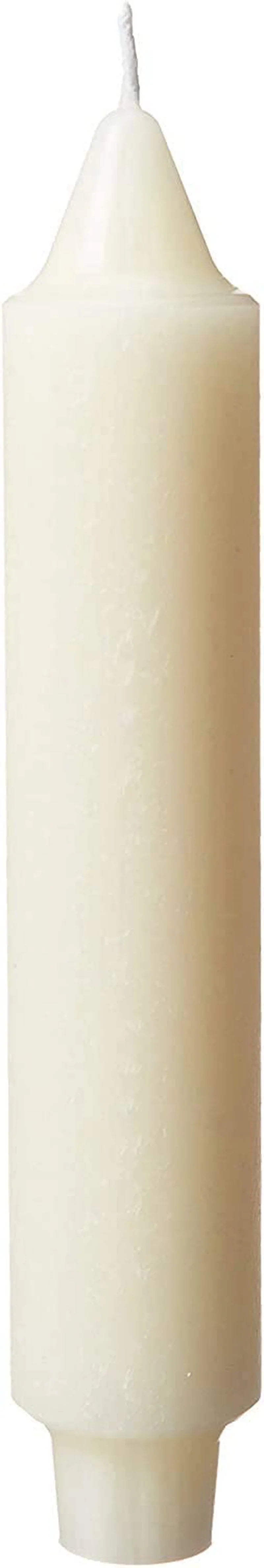 Root Unscented Timberline Collenettes Dinner Candles, 7-Inch Tall, Box of 4, Ivory