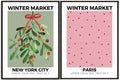Roxbury Row Interchangeable Holiday Decor, Christmas Decorations for Home, Winter Decor and Summer Flower Market Poster, Spring Decor, Fall Decor, Easter Wall Art (Set of Four 2-Sided Unframed 12X16) Home & Garden > Decor > Seasonal & Holiday Decorations Roxbury Row Four Seasons: Set A  