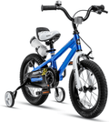 RoyalBaby Kids Bike Boys Girls Freestyle Bicycle 12 14 16 Inch with Training Wheels, 16 18 20 with Kickstand Child's Bike, Blue Red White Pink Green Orange Sporting Goods > Outdoor Recreation > Cycling > Bicycles Royalbaby Blue 14 Inch With Training Wheels 