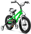 RoyalBaby Kids Bike Boys Girls Freestyle Bicycle 12 14 16 Inch with Training Wheels, 16 18 20 with Kickstand Child's Bike, Blue Red White Pink Green Orange Sporting Goods > Outdoor Recreation > Cycling > Bicycles Royalbaby Green 14 Inch With Training Wheels 