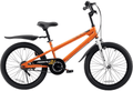 RoyalBaby Kids Bike Boys Girls Freestyle Bicycle 12 14 16 Inch with Training Wheels, 16 18 20 with Kickstand Child's Bike, Blue Red White Pink Green Orange Sporting Goods > Outdoor Recreation > Cycling > Bicycles Royalbaby Orange 20 Inch With Kickstand (Dual Hand Brakes) 