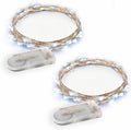 RTGS Products Warm White Colored LED Lights Indoor and Outdoor String Lights, Fairy Lights Battery Powered for Patio, Bedroom, Holiday Decor, Etc