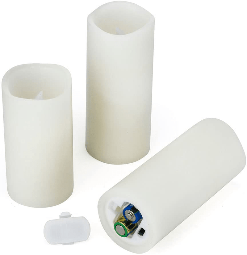 RY King Battery Operated Flameless Candle Set of 9 Real Wax Pillar Decorative Led Fake Candles with Remote Control and Timer Home & Garden > Decor > Seasonal & Holiday Decorations& Garden > Decor > Seasonal & Holiday Decorations RY King   