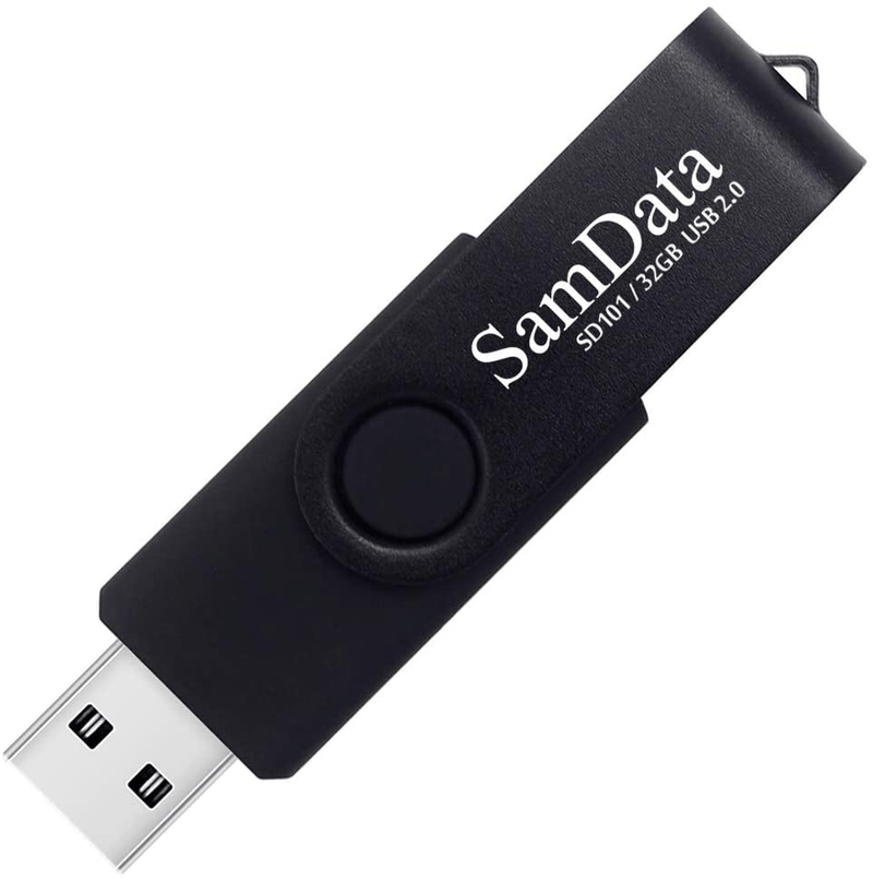 SamData 32GB USB Flash Drives 2 Pack 32GB Thumb Drives Memory Stick Jump Drive with LED Light for Storage and Backup (2 Colors: Black Blue) Electronics > Electronics Accessories > Computer Components > Storage Devices > USB Flash Drives SamData   