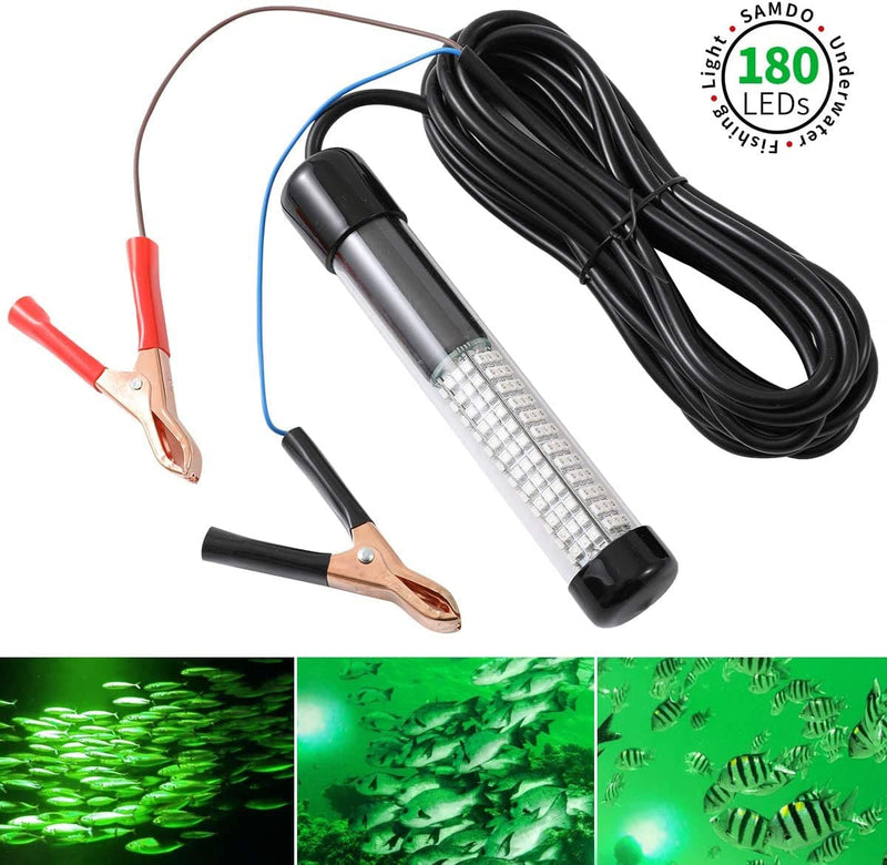 SAMDO IP68 12V LED Underwater Fishing Light 1080 Lumens Fish Attracting Light, Night Fishing Light 10.8W Home & Garden > Pool & Spa > Pool & Spa Accessories SAMDO   