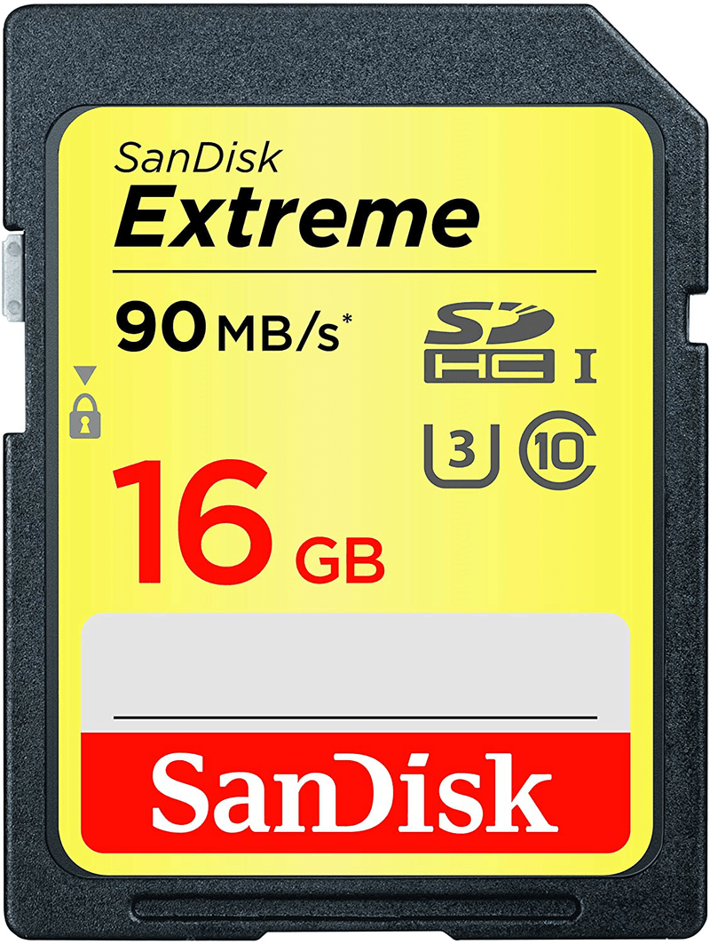SanDisk 128GB Extreme SDXC UHS-I Card - C10, U3, V30, 4K UHD, SD Card - SDSDXV5-128G-GNCIN Electronics > Electronics Accessories > Memory > Flash Memory > Flash Memory Cards SanDisk Card 16GB 