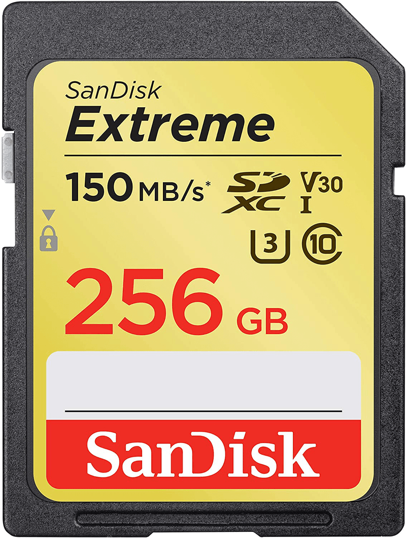 SanDisk 128GB Extreme SDXC UHS-I Card - C10, U3, V30, 4K UHD, SD Card - SDSDXV5-128G-GNCIN Electronics > Electronics Accessories > Memory > Flash Memory > Flash Memory Cards SanDisk Card 256GB 