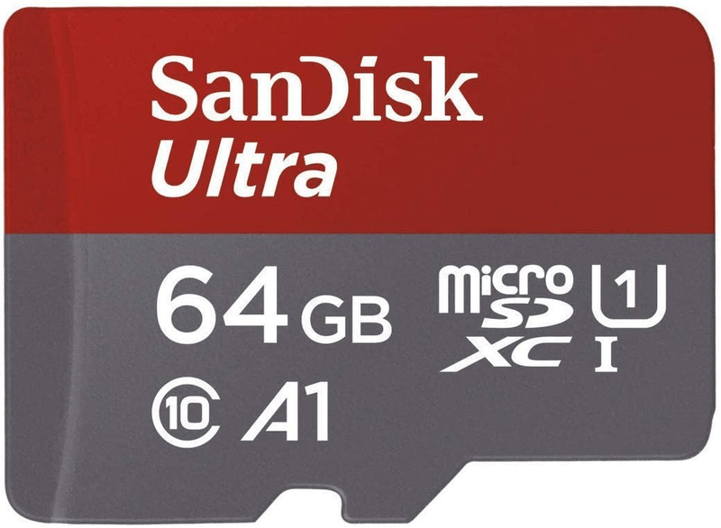 SanDisk 64GB Ultra MicroSDXC UHS-I Memory Card with Adapter - 100MB/s, C10, U1, Full HD, A1, Micro SD Card - SDSQUAR-064G-GN6MA Electronics > Electronics Accessories > Memory > Flash Memory > Flash Memory Cards SanDisk 64GB  