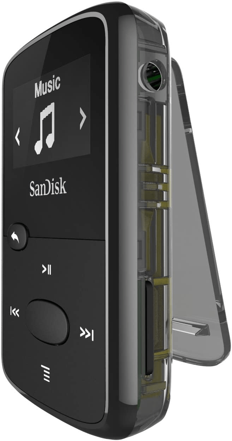SanDisk 8GB Clip Jam MP3 Player, Black - microSD card slot and FM Radio - SDMX26-008G-G46K Electronics > Audio > Audio Players & Recorders > MP3 Players SanDisk   
