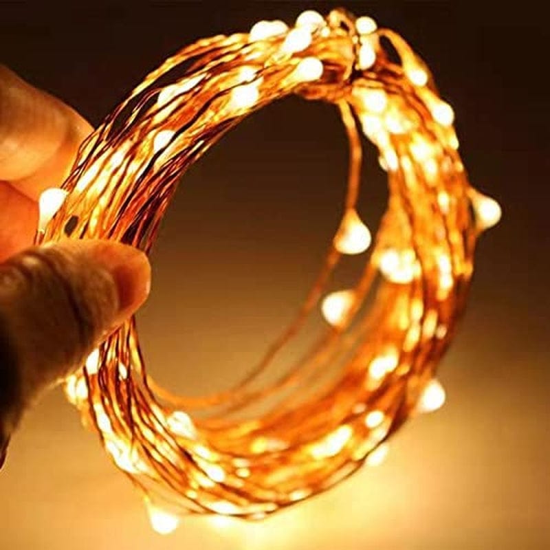 Sanniu Led String Lights, Mini Battery Powered Copper Wire Starry Fairy Lights, Battery Operated Lights for Bedroom, Christmas, Parties, Wedding, Centerpiece, Decoration (5M/16Ft Warm White) Home & Garden > Lighting > Light Ropes & Strings Sanniu   