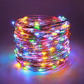 Sanniu Led String Lights, Mini Battery Powered Copper Wire Starry Fairy Lights, Battery Operated Lights for Bedroom, Christmas, Parties, Wedding, Centerpiece, Decoration (5M/16Ft Warm White) Home & Garden > Lighting > Light Ropes & Strings Sanniu Multicolor 4 Pack 