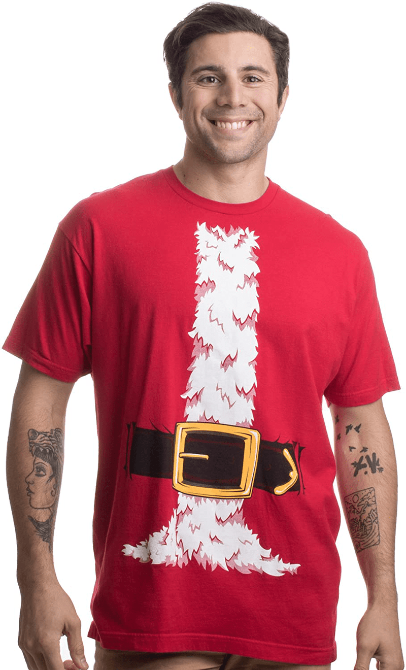 Santa Claus Costume | Jumbo Print Novelty Christmas Holiday Humor Unisex T-Shirt Home & Garden > Decor > Seasonal & Holiday Decorations& Garden > Decor > Seasonal & Holiday Decorations Ann Arbor T-shirt Co.   