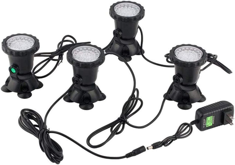 Securitying Pond Light, 36 LED Waterproof Underwater Submersible Lights Multi-Color Spotlight for Garden Fountain Fish Tank Pool, Control Not Included (3 Pack) Home & Garden > Pool & Spa > Pool & Spa Accessories EPCDirect 4 Pack  