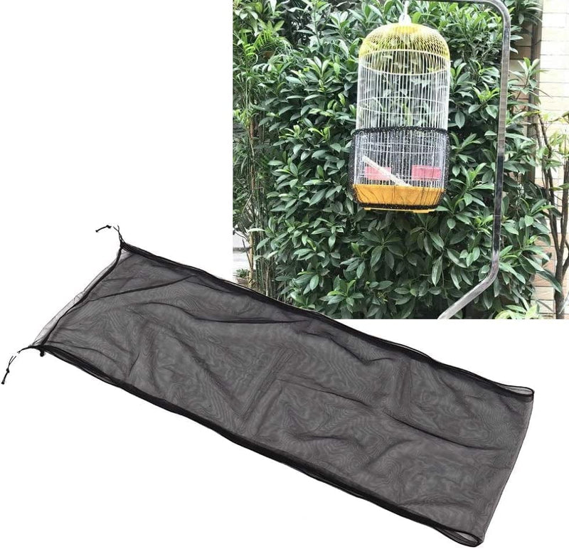 Seed Catcher Guard, Bird Cage Cover, Bird Cage Accessory Elastic Design for Cage Cover Measures Bird Breathable Material Large Animals & Pet Supplies > Pet Supplies > Bird Supplies > Bird Cages & Stands Naroote   