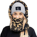 Senllen Ski Mask Cold Weather Fleece Balaclava Wind-Resistant Winter Face Mask for Men and Women Sporting Goods > Outdoor Recreation > Winter Sports & Activities Senllen Leopard  