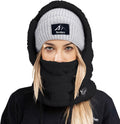 Senllen Ski Mask Cold Weather Fleece Balaclava Wind-Resistant Winter Face Mask for Men and Women Sporting Goods > Outdoor Recreation > Winter Sports & Activities Senllen Black  