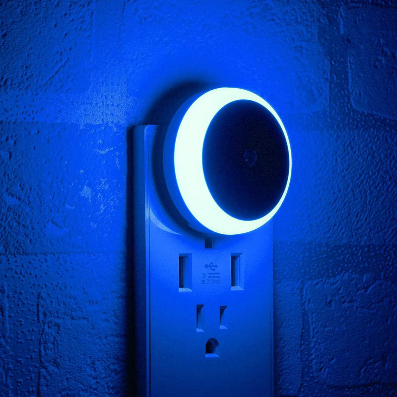 Seriecozy Red Night Light, Plug in Nightlight with Sensor, Diffused Light, Energy Efficient, Night Light Plug into Wall, for Bedroom, Bathroom, Kitchen, Hallway, Kids Room, Stairs, 2 Pack Home & Garden > Lighting > Night Lights & Ambient Lighting SerieCozy Blue 2 PACK 