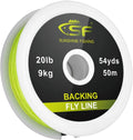 SF Braided Fly Fishing Backing Line for Trout Fly Line 20LB 30LB 54Yds 108Yds(Orange, Green, Blue, White, Fluor Yellow, Purple, Black&White, Black&Yellow) Sporting Goods > Outdoor Recreation > Fishing > Fishing Lines & Leaders SF Fluor Yellow-50m 30LB 50m/54yds 