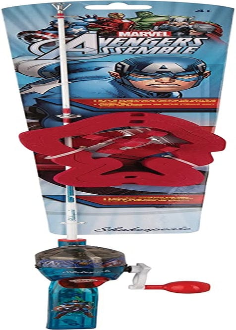 Shakespeare Youth Fishing Rod and Spincast Reel Lighted Kit Sporting Goods > Outdoor Recreation > Fishing > Fishing Rods Pure Fishing Marvel Captain America  