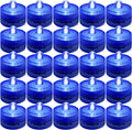 SHYMERY Submersible LED Lights,Waterproof Tea Lights,White Submersible Pool Lights,Underwater Submersible Tea Lights Battery Sub LED Lights Pond & Fishing Celebration Flameless LED Tea Light(12 Pack) Home & Garden > Pool & Spa > Pool & Spa Accessories SHYMERY Blue-24 Pack  