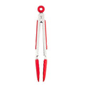 Silicone Food Tong Stainless Steel Home & Garden > Kitchen & Dining > Kitchen Tools & Utensils KOL DEALS red 7inch 