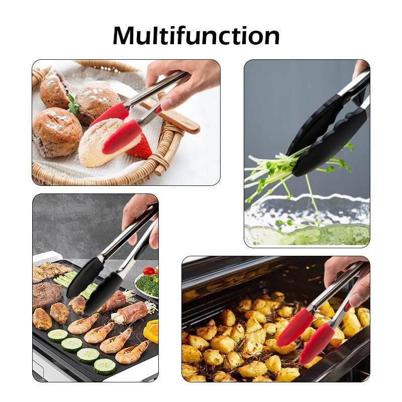 Silicone Food Tong Stainless Steel Home & Garden > Kitchen & Dining > Kitchen Tools & Utensils KOL DEALS   