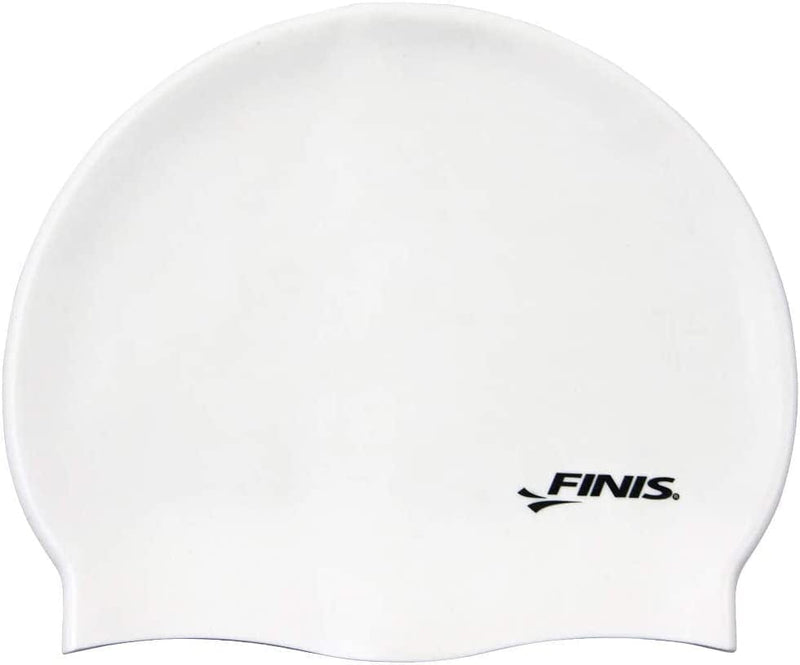Silicone Swim Cap Sporting Goods > Outdoor Recreation > Boating & Water Sports > Swimming > Swim Caps FINIS White  