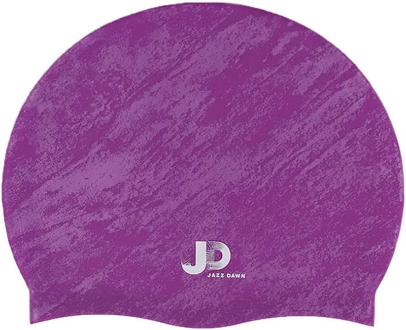 Silicone Swim Cap for Long Hair and Short Hair,3D Soft Stretchable Durable and Anti-Slip to Keep Your Hair Dry,Unisex Bathing Caps Easy to Put on and Off，Adult Swimming Cap Sporting Goods > Outdoor Recreation > Boating & Water Sports > Swimming > Swim Caps GEORDONG Purple 9.45x7.87(in) 