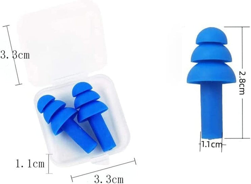 Silicone Swimming Earplugs,Swimming Ear Plugs Comfortable, Waterproof,Reusable Silicone Ear Plugs for Swimming Ear Plugs Swimming Showering Case for Swimming, Surfing 6 Pairs Sporting Goods > Outdoor Recreation > Boating & Water Sports > Swimming FANBODTA   