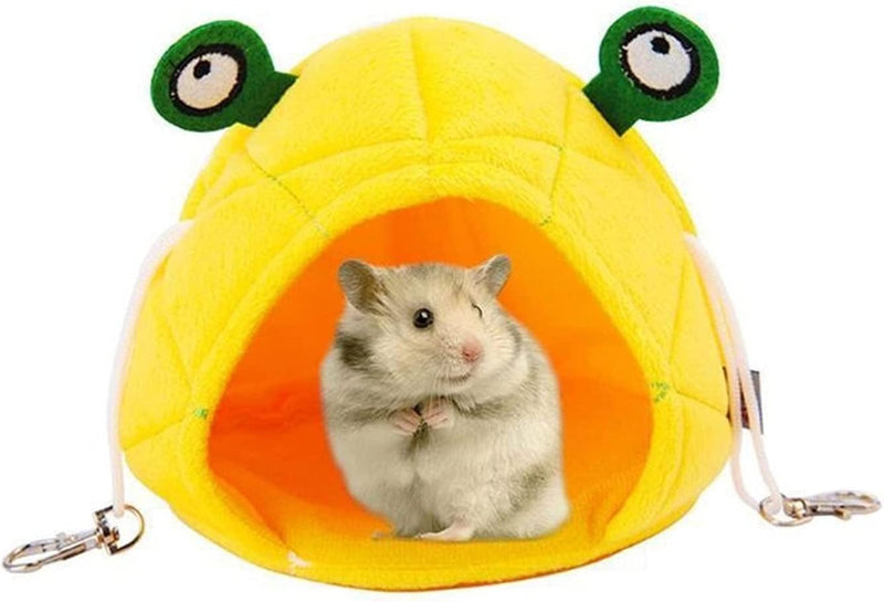 SISWIM Pet Hammock Soft Hanging Bed Cute Pet Nest Fruit Animal Food Nest Hanging Bed Hamster Hammock Small Animal Accessories for Hamster Rabbit (Color : Clear) Animals & Pet Supplies > Pet Supplies > Bird Supplies > Bird Cages & Stands SISWIM   