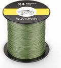 SKYSPER Braided Fishing Line, Upgraded Super Strong Braid Line Adpot for Most Fish Saltwater Freshwater - Abrasion Resistant, Low Memory, Zero Stretch Sporting Goods > Outdoor Recreation > Fishing > Fishing Lines & Leaders SKYSPER Ⅱ-green 30lb-0.23mm-328 Yds 