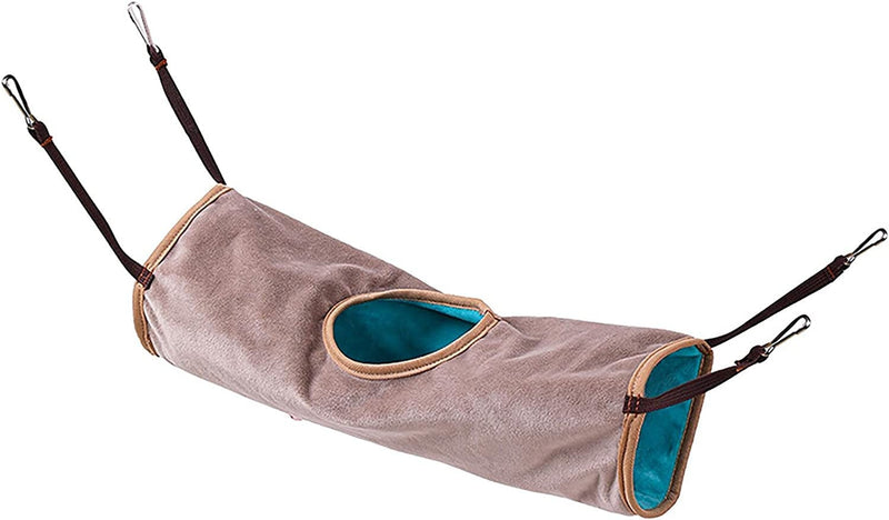 Small Animal Bed Plush Hammock - Small Pets, Guinea Pigs, Hamsters, Double Plush Hammock, Ferret Accessories, Mouse Cage Hiding Places, Guinea Chinchillas, Parrots, Squirrels Play and Sleep Animals & Pet Supplies > Pet Supplies > Bird Supplies > Bird Cages & Stands Generic Tunnel  
