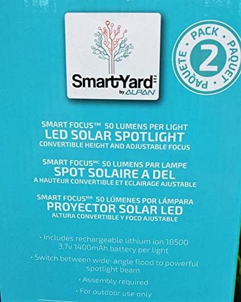 Smartyard LED Solar Spotlight 2 Pack