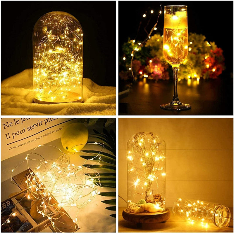 Smilingtown Starry Fairy String Lights 36 Pack 20 Led/Strand 7.2Ft Firefly Copper Wire Lights Battery Powered Lights for Wedding Party Table Centerpiece Halloween Christmas Decorations (Warm White) Home & Garden > Lighting > Light Ropes & Strings SmilingTown   