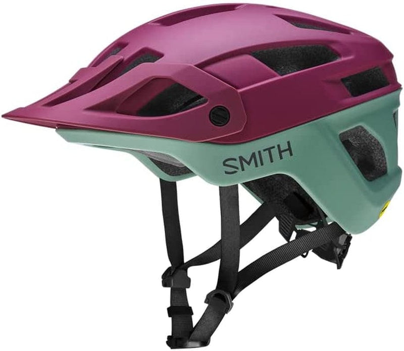 Smith Optics Engage MIPS Mountain Cycling Helmet Sporting Goods > Outdoor Recreation > Cycling > Cycling Apparel & Accessories > Bicycle Helmets SMITH Matte Merlot/Aloe Medium 