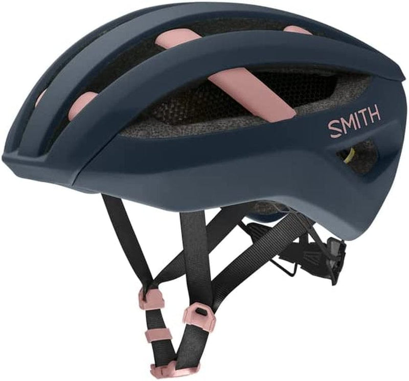 Smith Optics Network MIPS Road Cycling Helmet Sporting Goods > Outdoor Recreation > Cycling > Cycling Apparel & Accessories > Bicycle Helmets Smith Matte French Navy/Rock Salt Large 