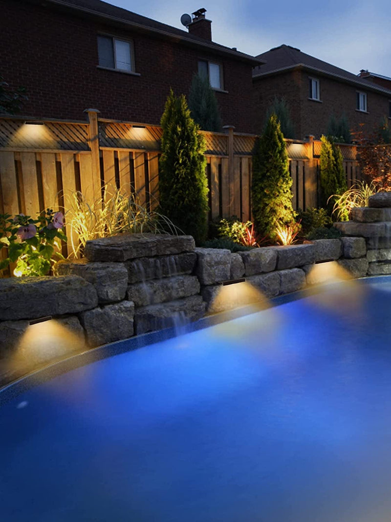 SMY Lighting 8Pack 7 Inch 2.5W LED Hardscape Lighting Retaining Wall Lights, IP68 Waterproof 12V-36V Low Voltage AC/DC Soft White 2700K Hardscape Paver Light Outdoor Step Lights 40,000 Hours Lifespan Home & Garden > Pool & Spa > Pool & Spa Accessories SMY Lighting   