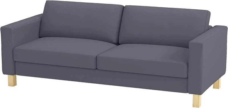 Sofa Cover Only! the Durable Fabric Karlstad Three Seat (Not Loveseat !) Sofa Cover (Width: 205CM) Replacement Compatible for Ikea Karlstad 3 Seater Slipcover (Flax Polyester Pure White) Home & Garden > Decor > Chair & Sofa Cushions HomeTown Market Flax Polyester Darker Gray  