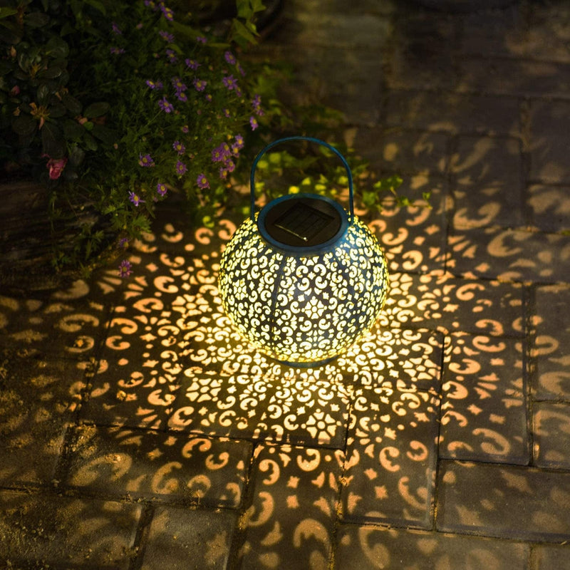 Solar Big Lantern Hanging Garden Outdoor Lights Metal Waterproof LED Table Lamp Decorative Home & Garden > Lighting > Lamps Homeimpro   