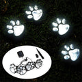 Solar Dog Cat Animal Paw Print Lights, LED Solar Garden Path Lawn Yard Decor Lamp, Cat, Puppy Animal Garden Lights Paw Lamp for Pathway, Outdoor Decorations-Solar Paw(Cold White) Home & Garden > Lighting > Lamps LINKPAL Cold White  