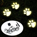 Solar Dog Cat Animal Paw Print Lights, LED Solar Garden Path Lawn Yard Decor Lamp, Cat, Puppy Animal Garden Lights Paw Lamp for Pathway, Outdoor Decorations-Solar Paw(Cold White) Home & Garden > Lighting > Lamps LINKPAL Warm White  