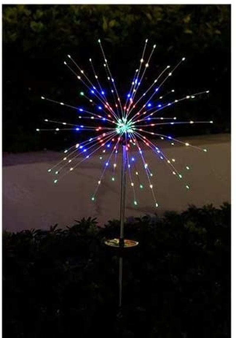 Solar Ground Mounted Fireworks Lamp (8 Mode [120 Light] Warm Color, White, Color) Home & Garden > Lighting > Lamps Jimo Zhengfang Trading Co., Ltd 8 mode [200 lamps] warm color, white, color  