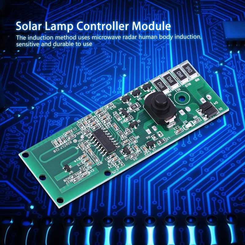 Solar Lamp Circuit Module, 6-10M Range Solar Wall Light Controller Board 3.2V 3.7V Safe 2 Modes with Switch for 2.8V-3.2V Solar Panel Home & Garden > Lighting > Lamps Tgoon   